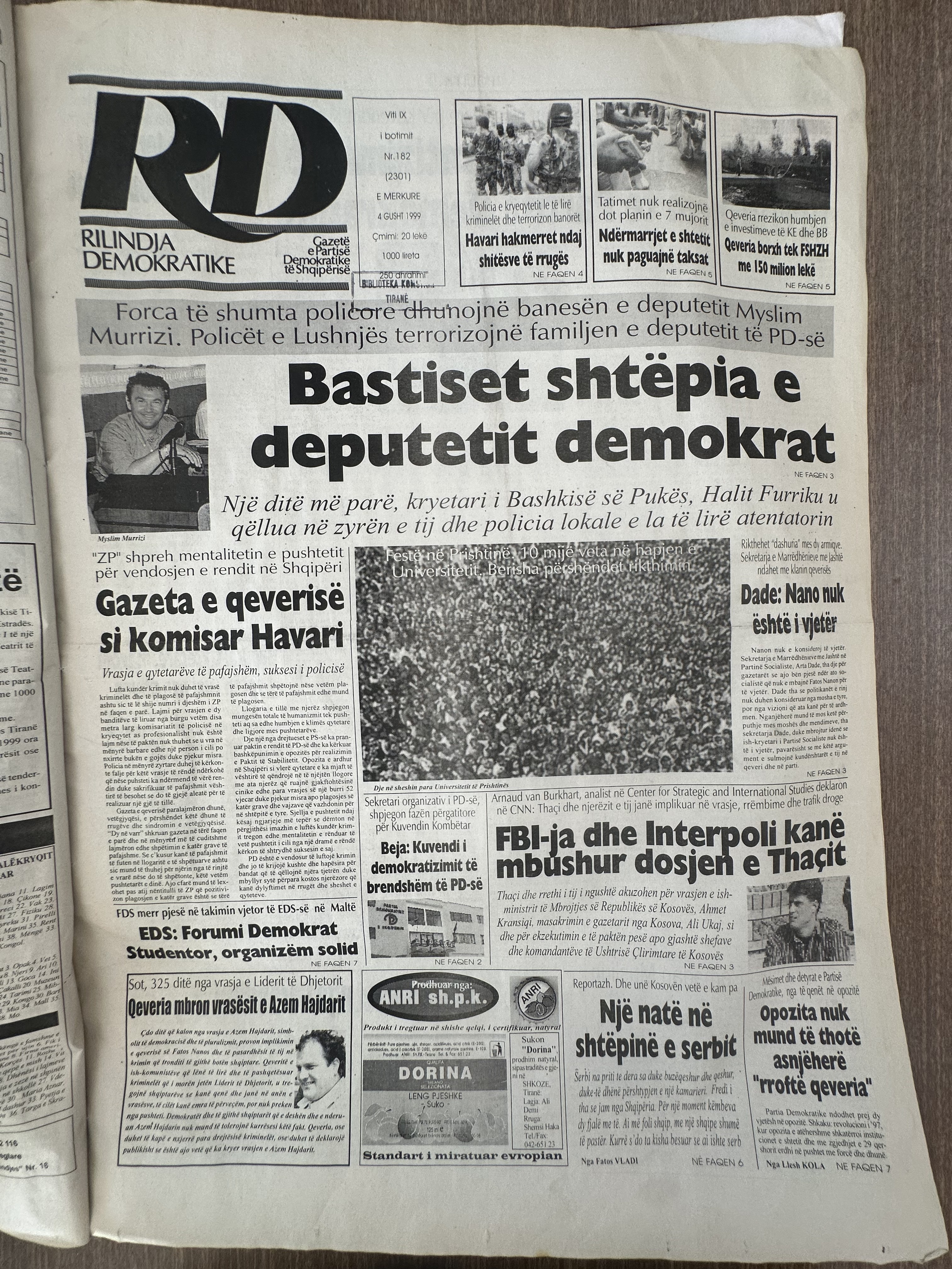 Rilindja Demokratike 1999-08-04
